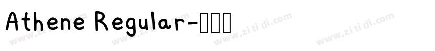 Athene Regular字体转换